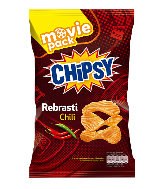 Cips Chipsy Chili X cut 230g