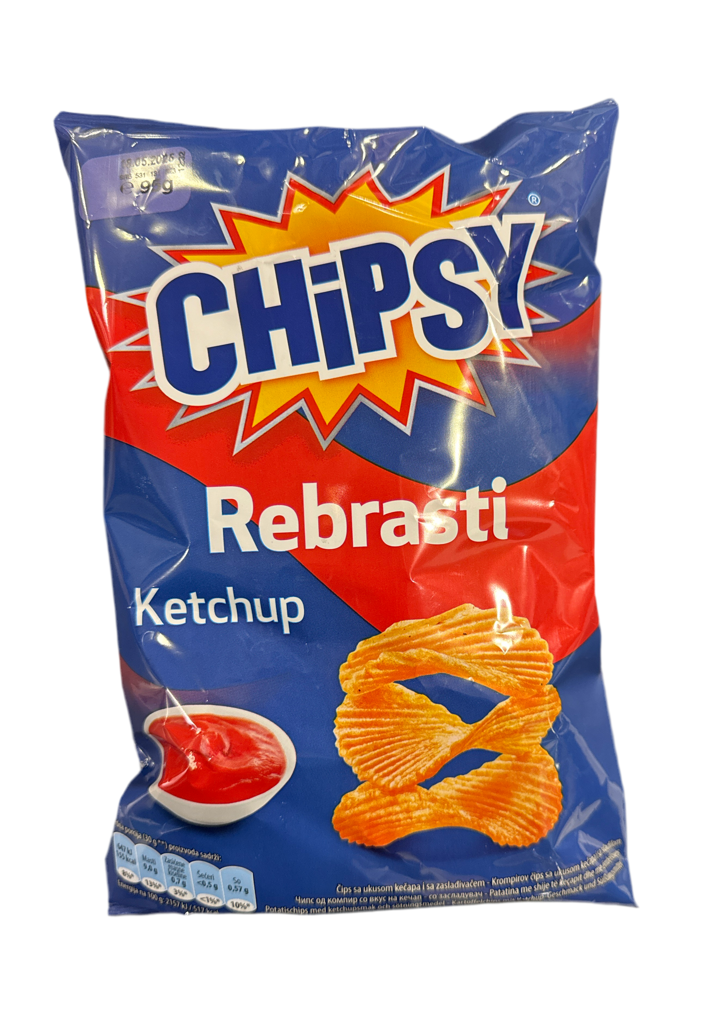 Chipsy Rebrasti With Ketchup 95 g