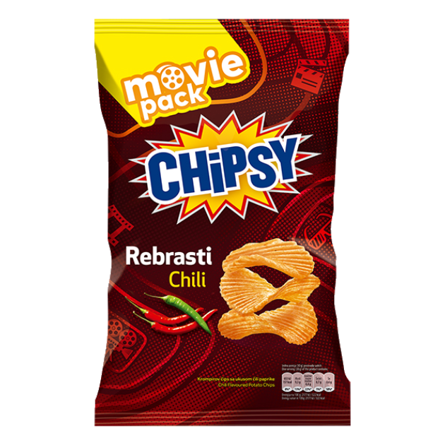 Cips Chipsy Chili X cut 230g