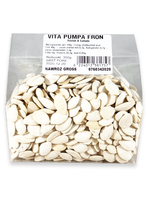 Nawroz 400 gr vit pumpa frö