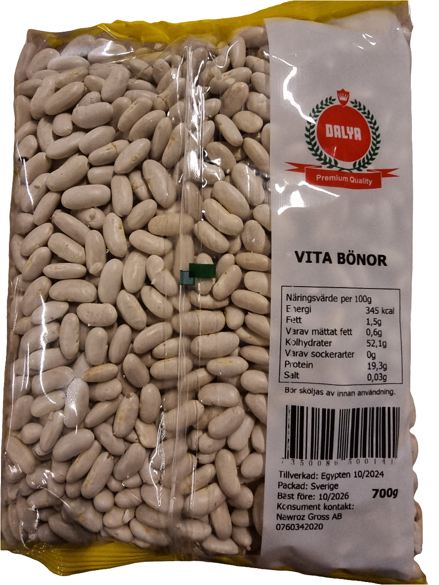 Dalya 700 gr Vita bönor