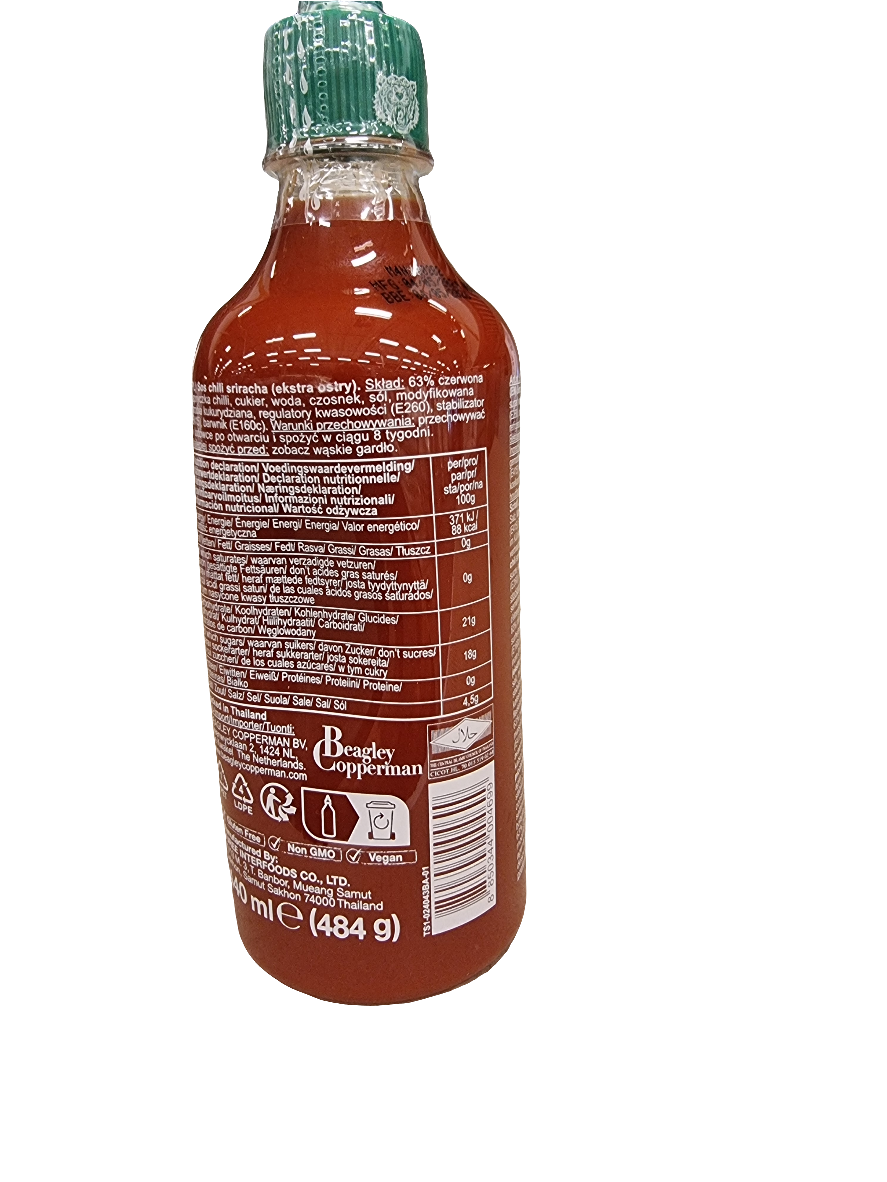 Crying thaiger sriracha chili sauce 440 ml