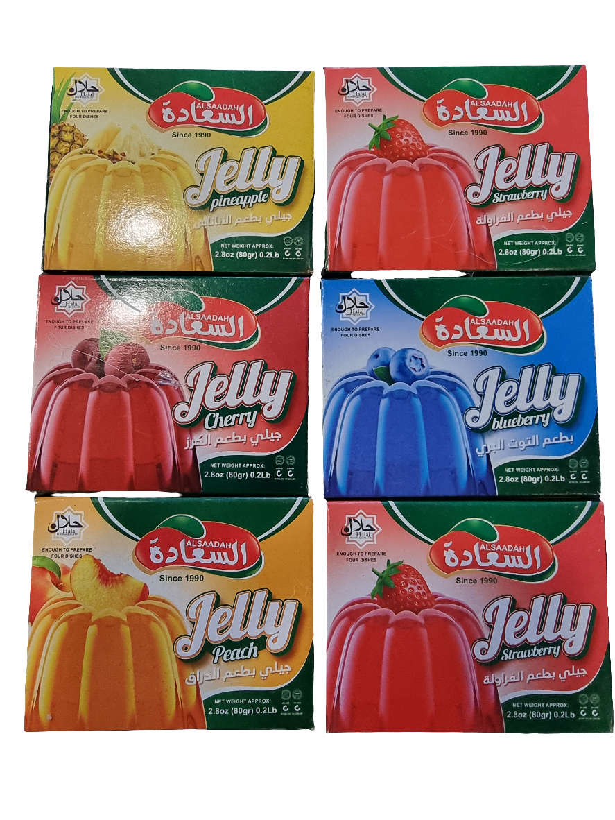 Alsaadah 80 gr jelly olika sorter