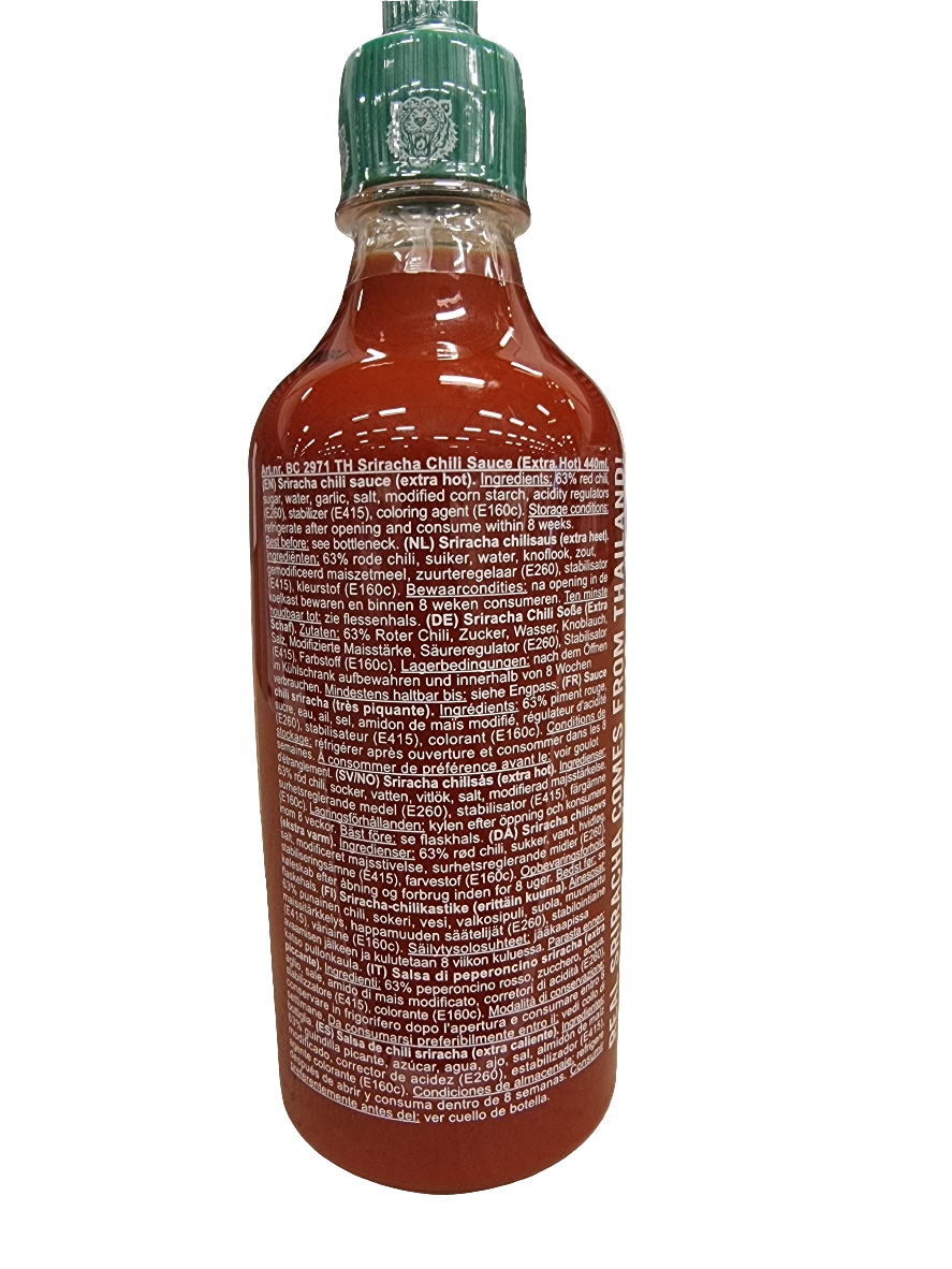 Crying thaiger sriracha chili sauce 440 ml