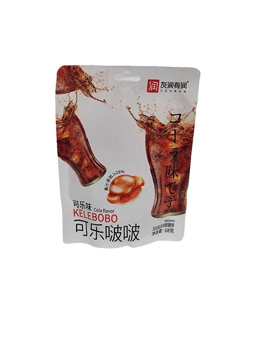 Kelebo 68 gr gummi godis cola