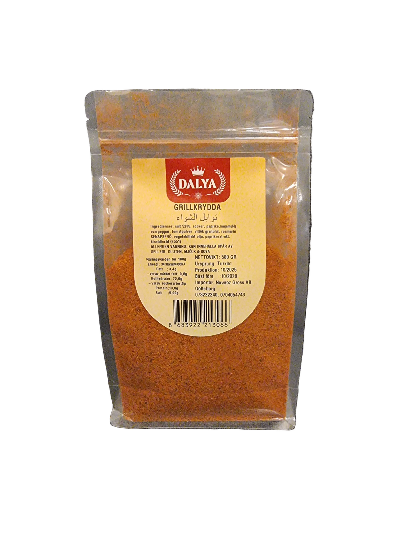 Dalya 580 gr grillkrydda