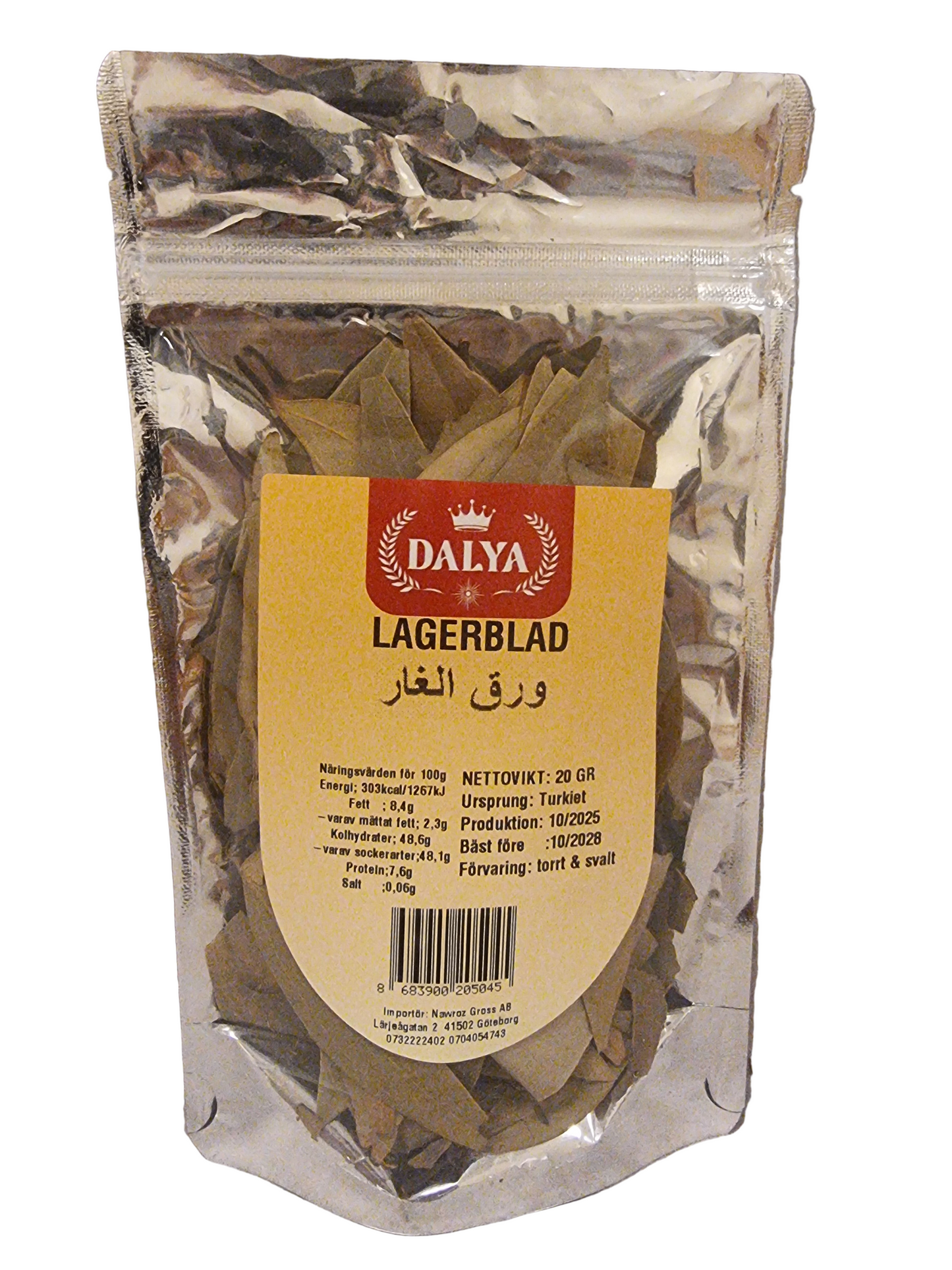 Dalya 20 gr lagerblad