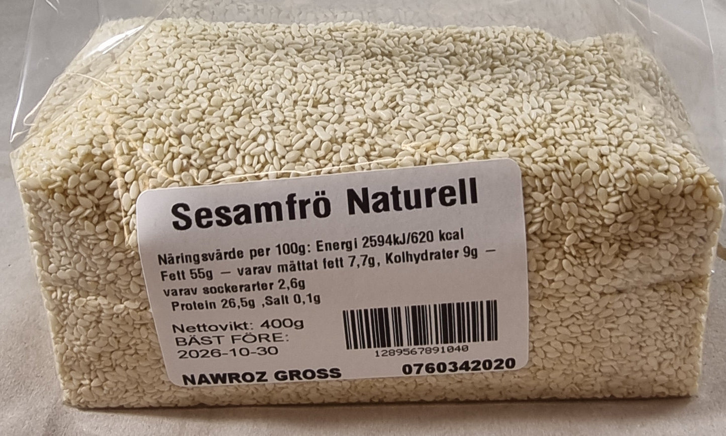 Sesam naturell 400 gr