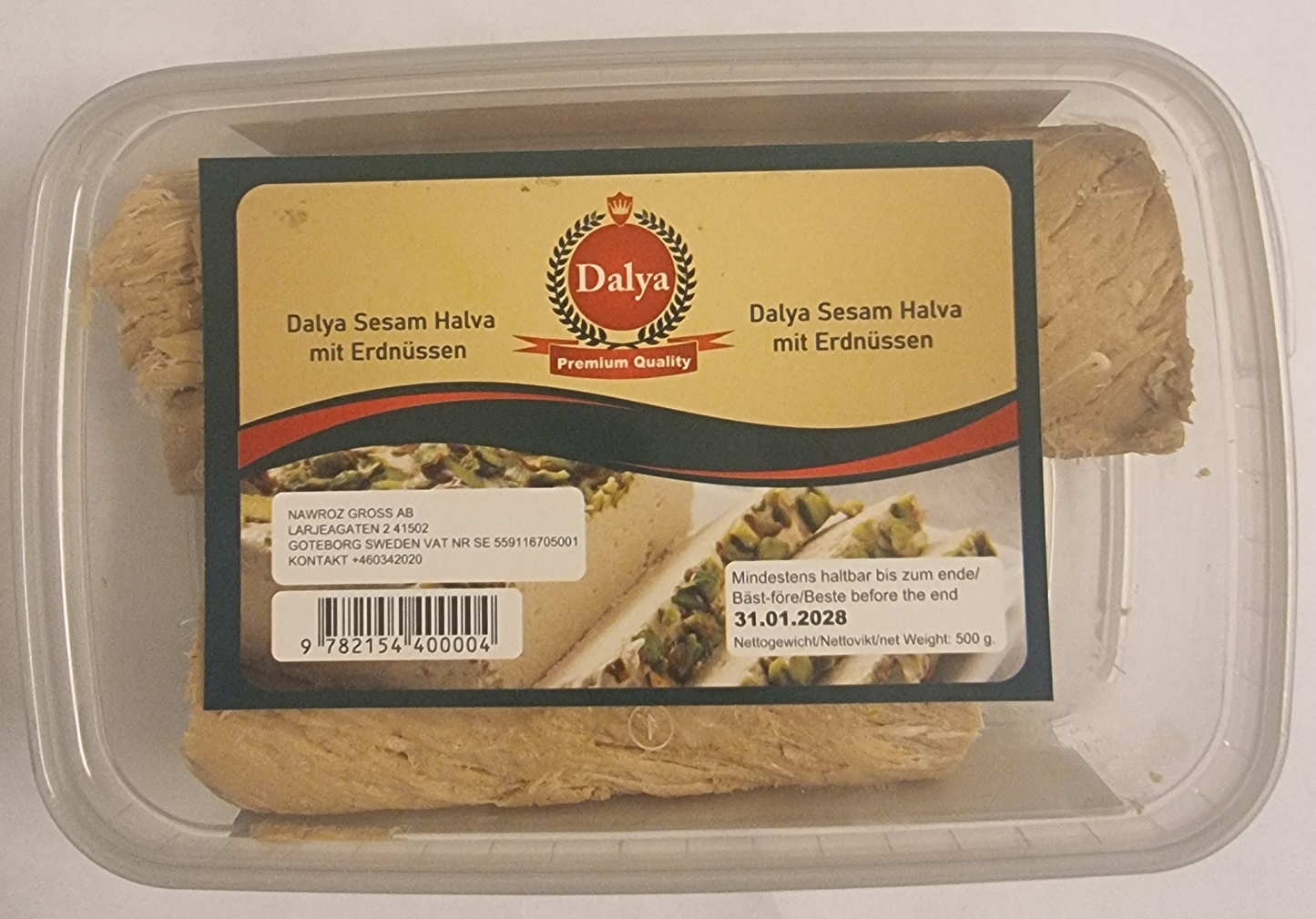 Dalya 500gr Irakiskt halva /vallnötter