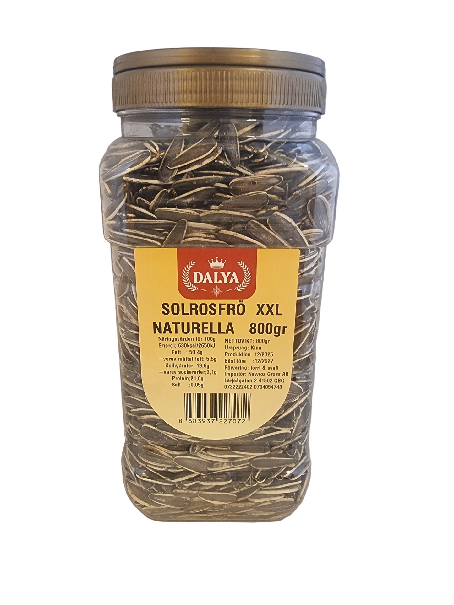 Dalya 800 gr XXL solrosfrö naturella