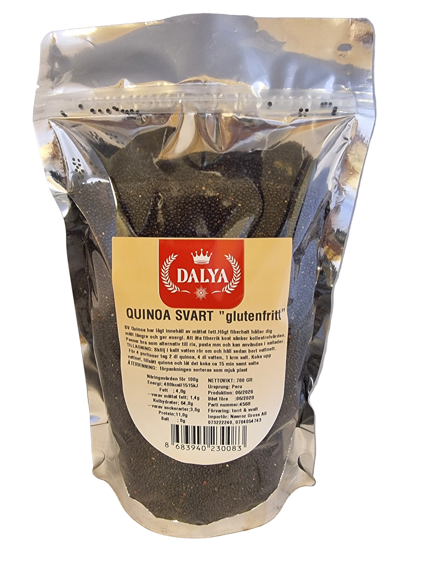Dalya 700 gr Kinoa svart