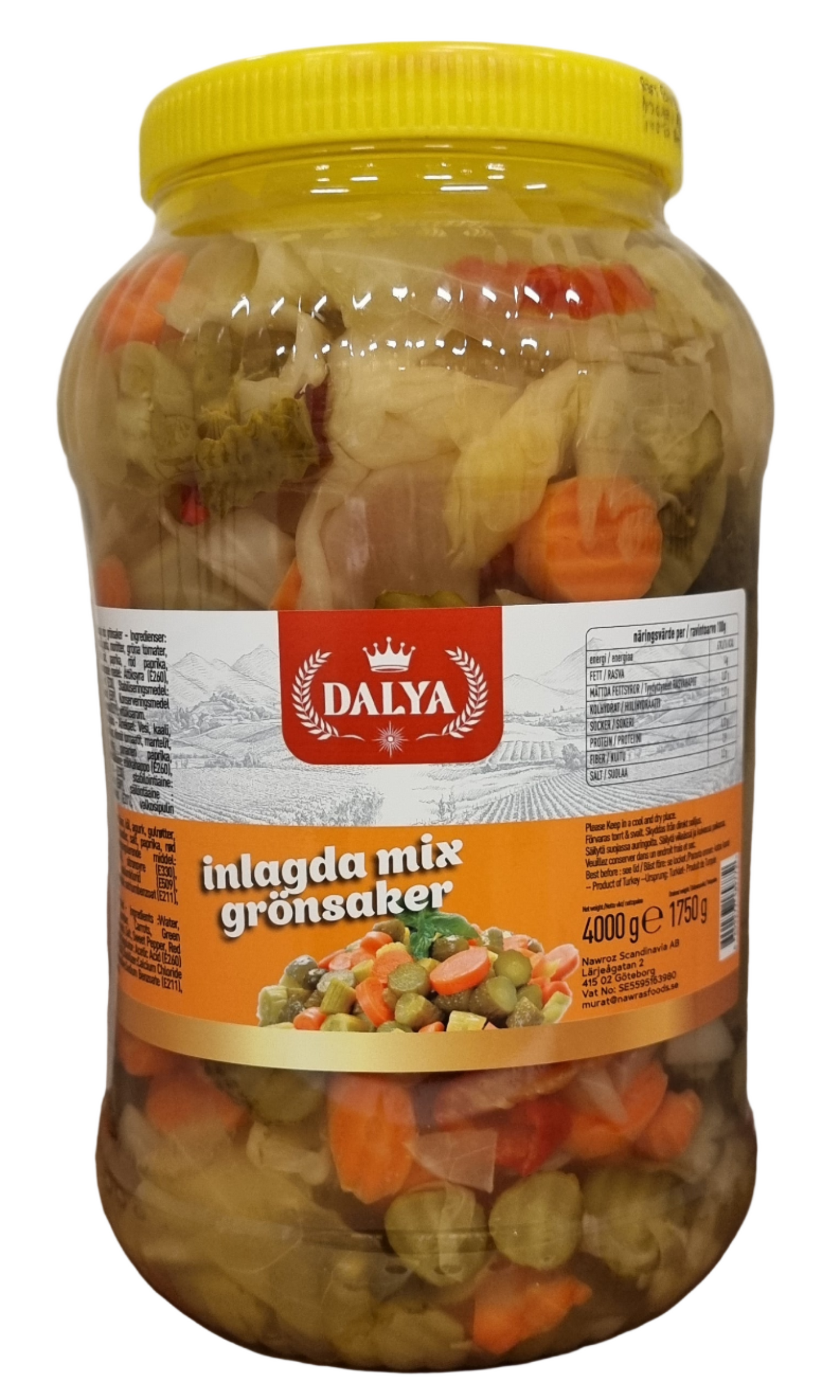Dalya 4 kg brutto mix pickles