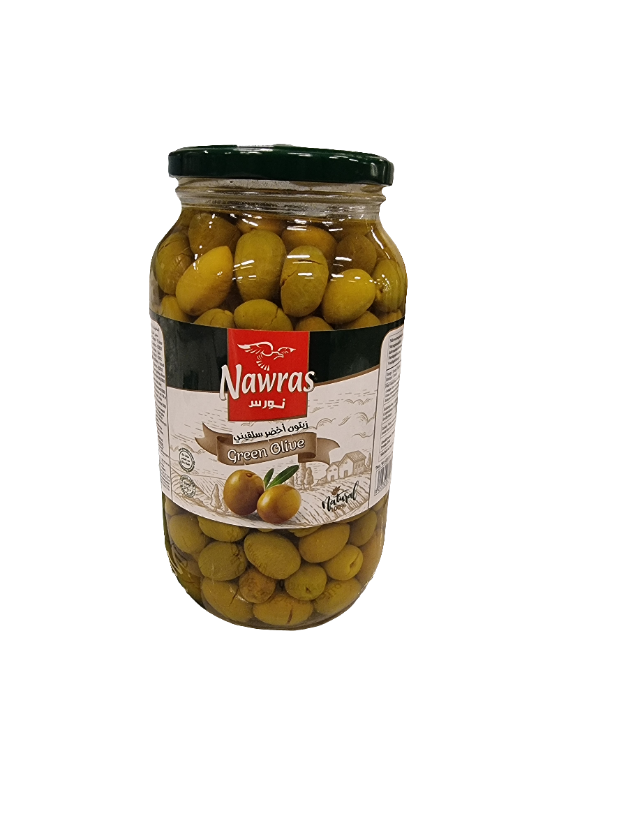 Nawras 1350 ml brutto salikini gröna oliver