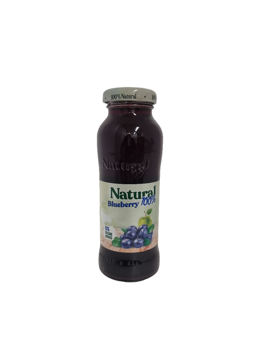 Natural 200 ml sockerfritt blåbär juice