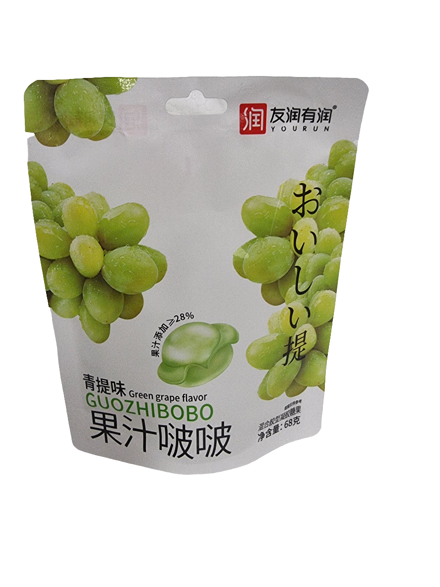 Guozhibobo 68 gr gummi godis vindruvor