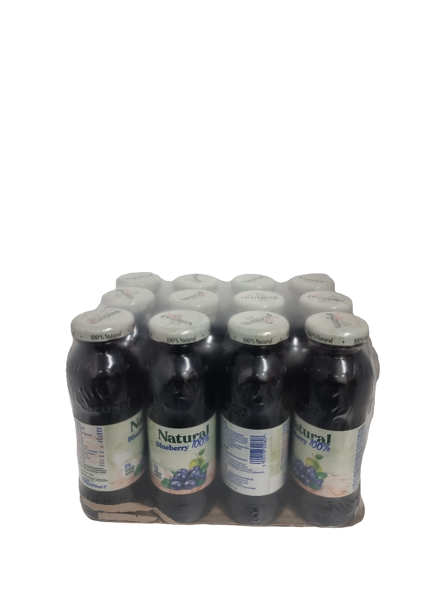 Natural 200 ml sockerfritt blåbär juice