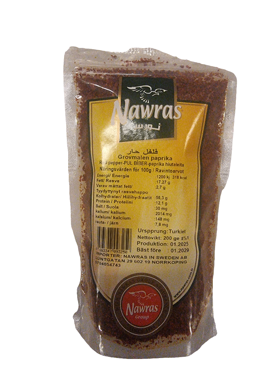 Nawras 200 gr "pul biber" grovmalen paprika