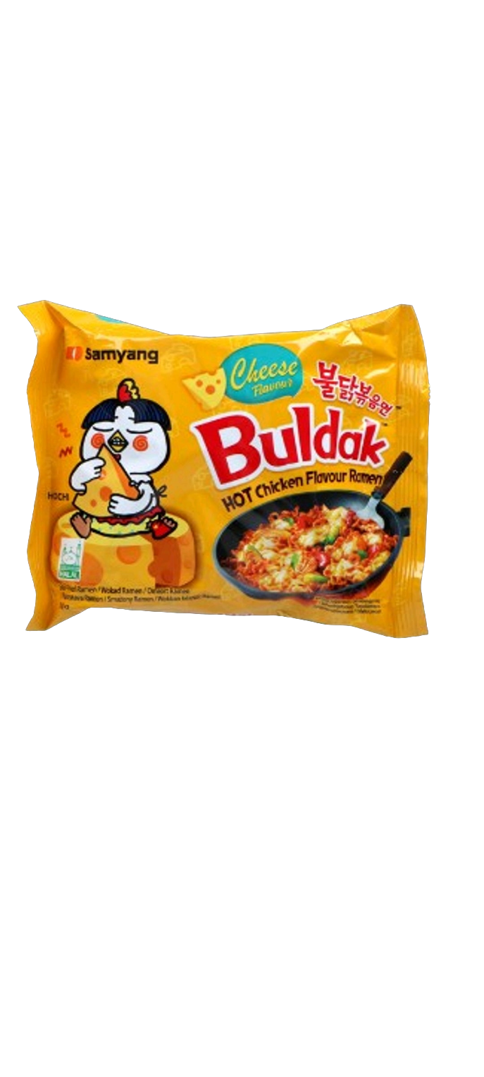 5-Pack Samyang Buldak Hot Chicken Ramen Cheese - 5x140 g