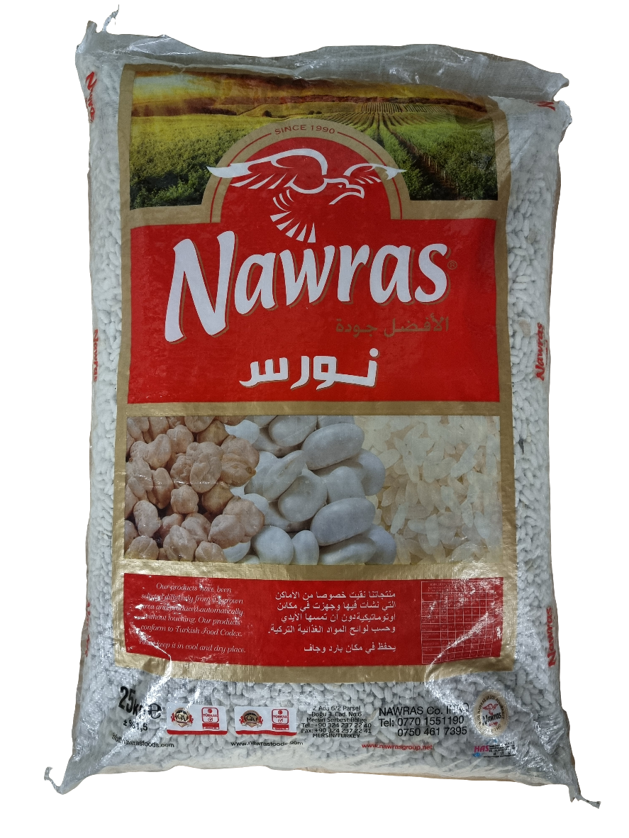 Nawras 25 kg vita bönor Egypt