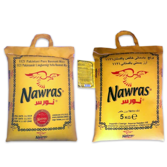 Nawras 5 kg Pakistan sella basmati ris