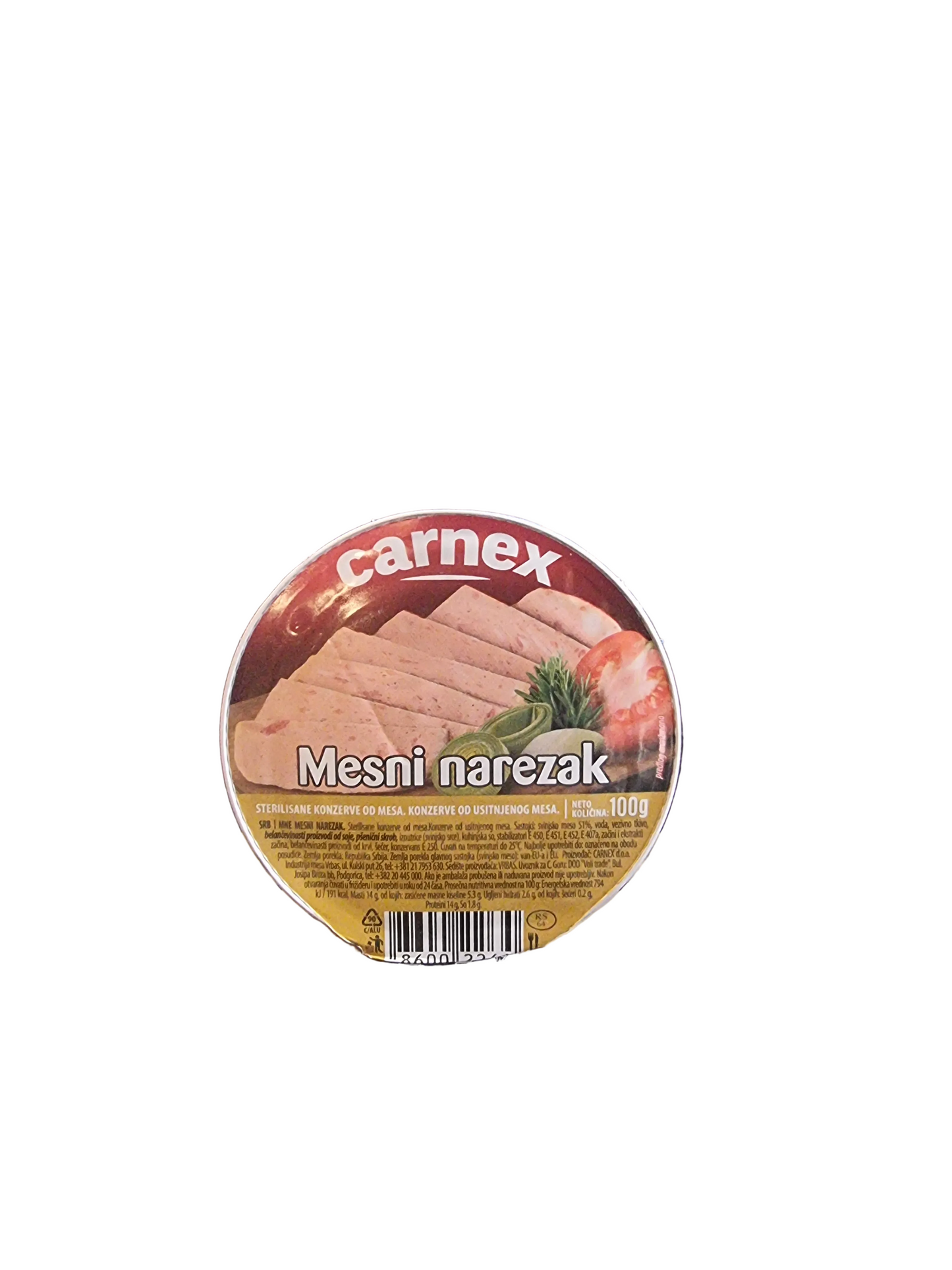 Carnex 100 gr mesni narezak