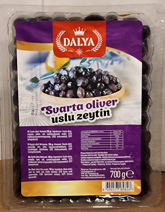 Dalya 700 gr svarta oliver " uslu"