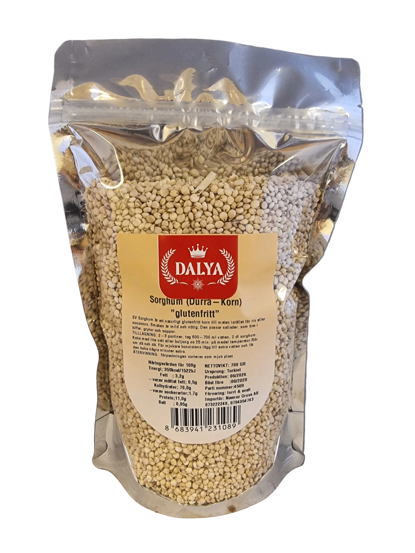 Dalya 700 gr sorghum durra-korn