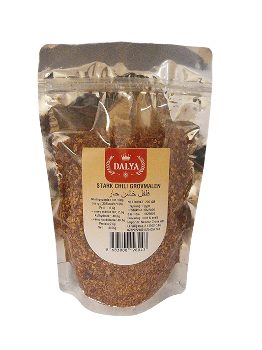 Dalya 200 gr chilipeppar grovmalen