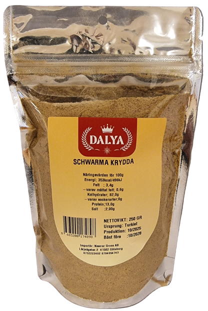 Dalya 250 gr schwarma krydda