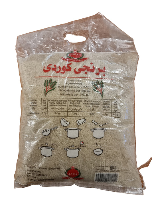 Kurdiskt rund ris "Dalya" 4,5 kg