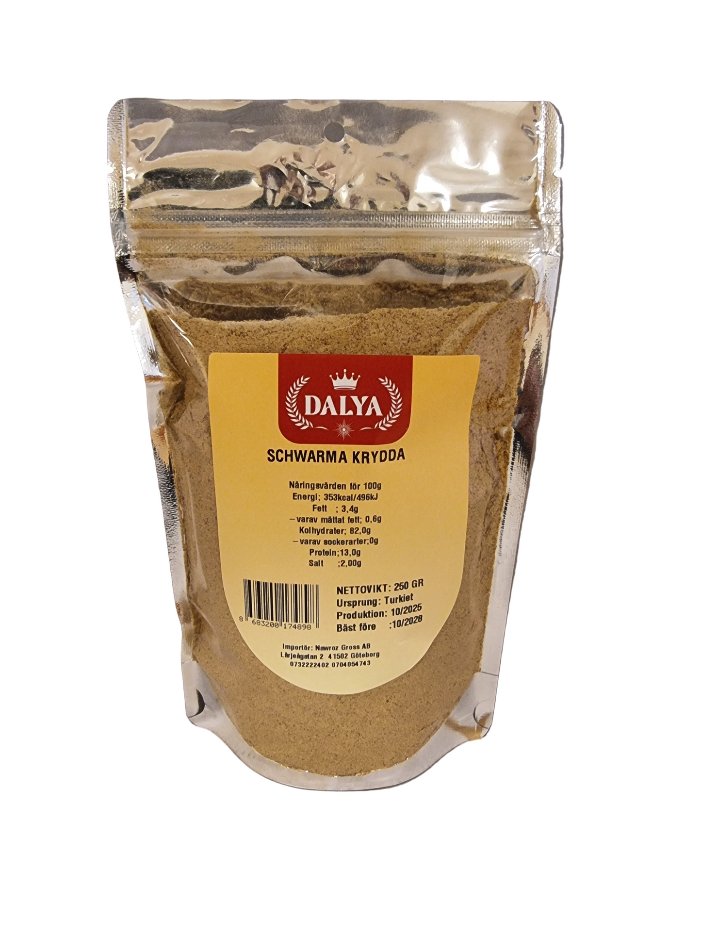 Dalya 250 gr schwarma krydda
