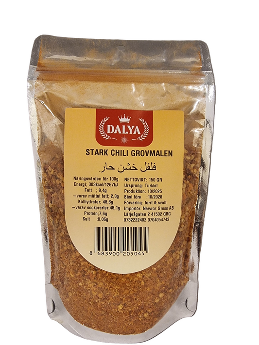 Dalya 150 gr stark chili grovmalen