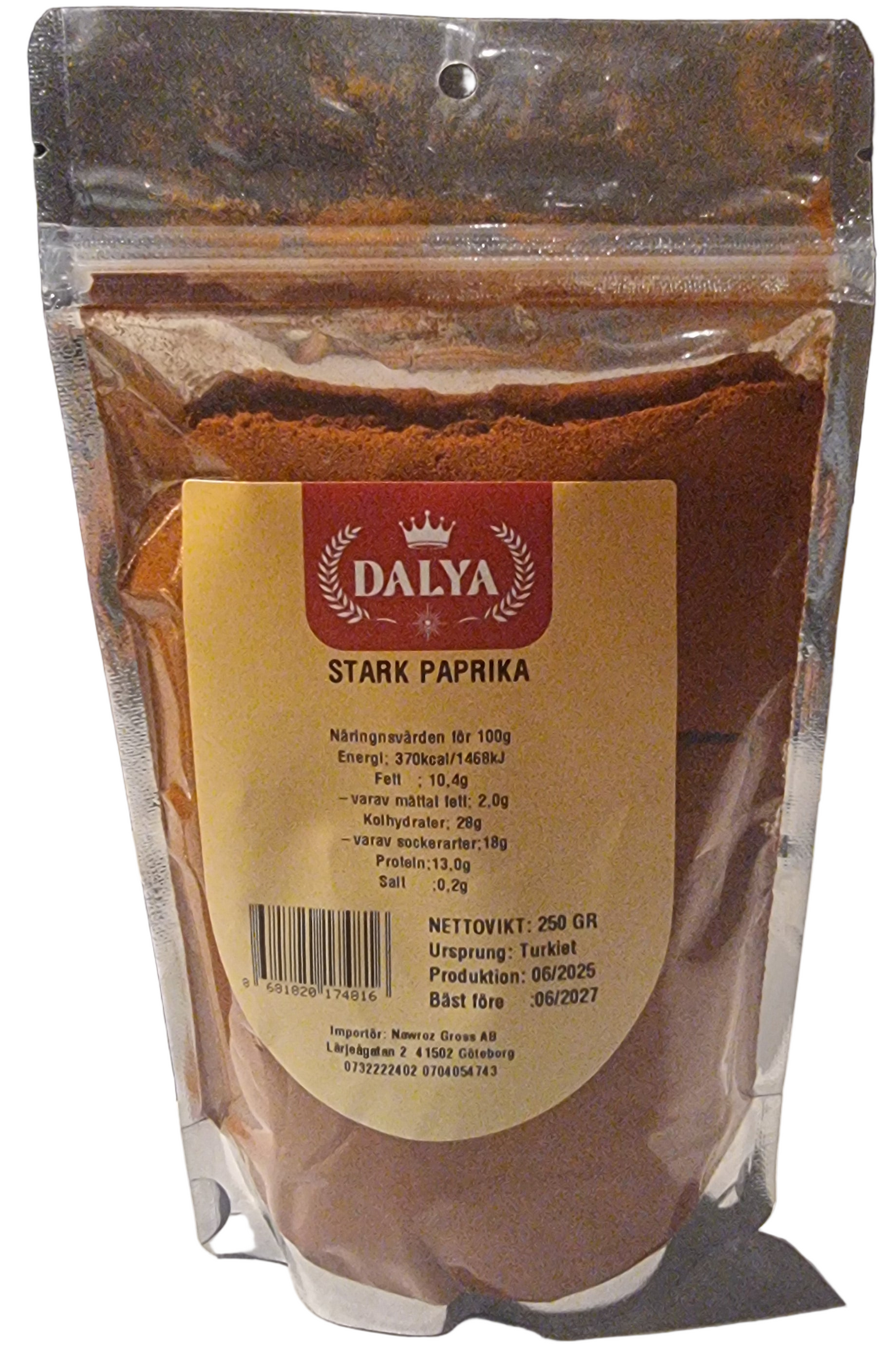 Dalya 250 gr stark paprika pulver
