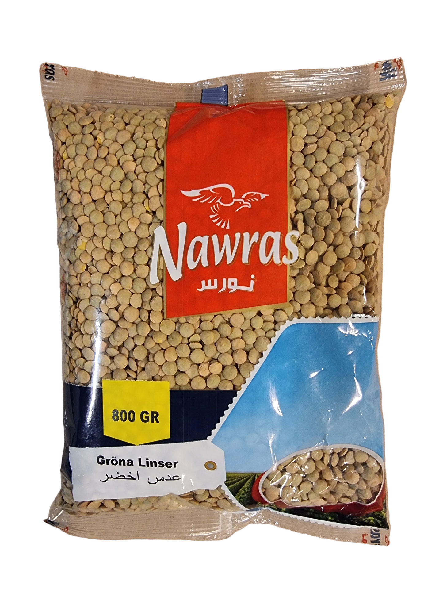 Nawras 800 gr gröna linser