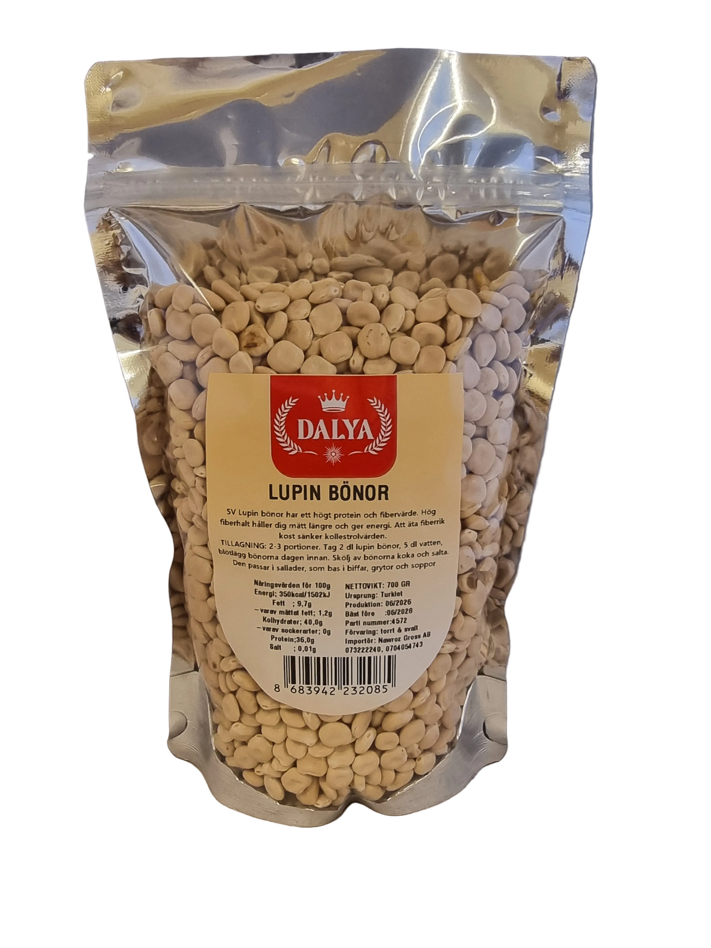Dalya 700 gr lupin bönor