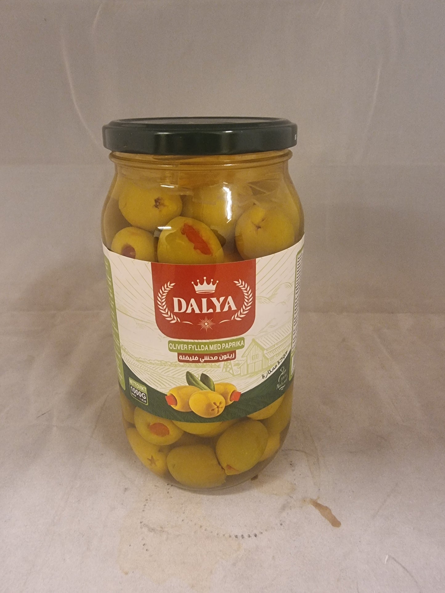 Dalya 1000 gr jumbo grlna oliver med paprika