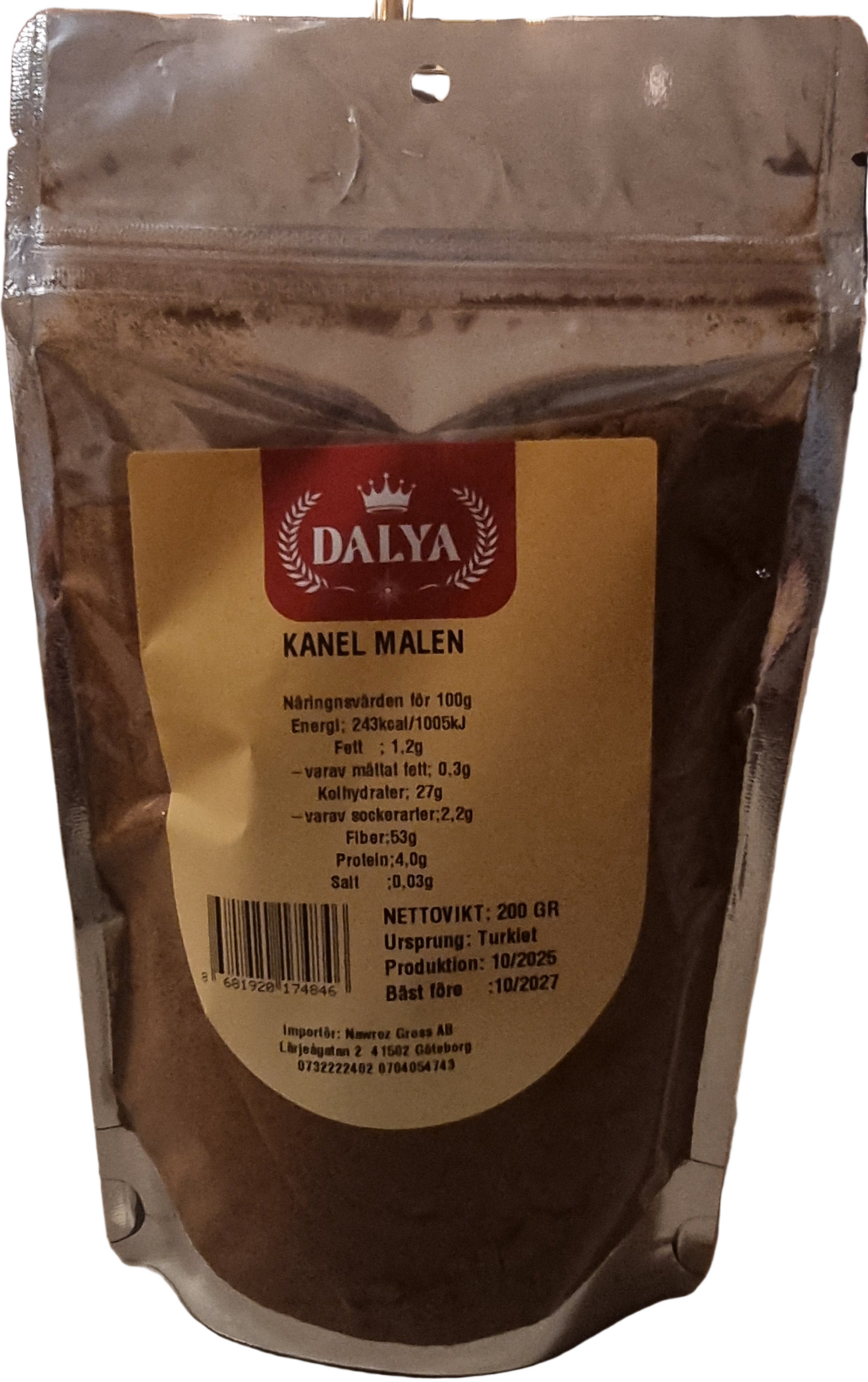 Dalya 250 gr kanel malen