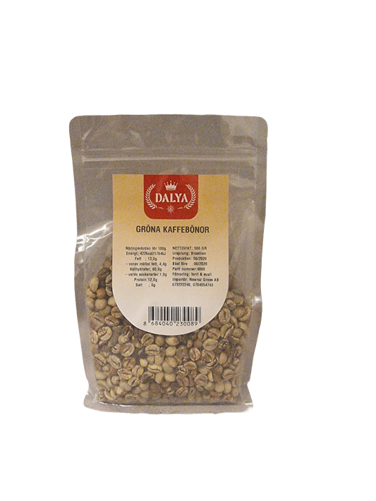 Dalya 500gr gröna kaffe bönor