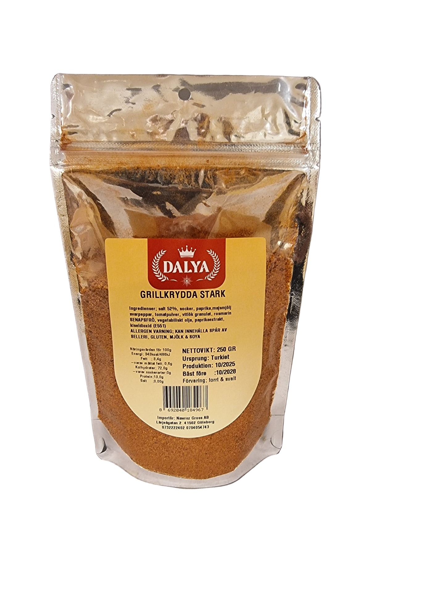 Dalya 250 gr grillkrydda " stark"