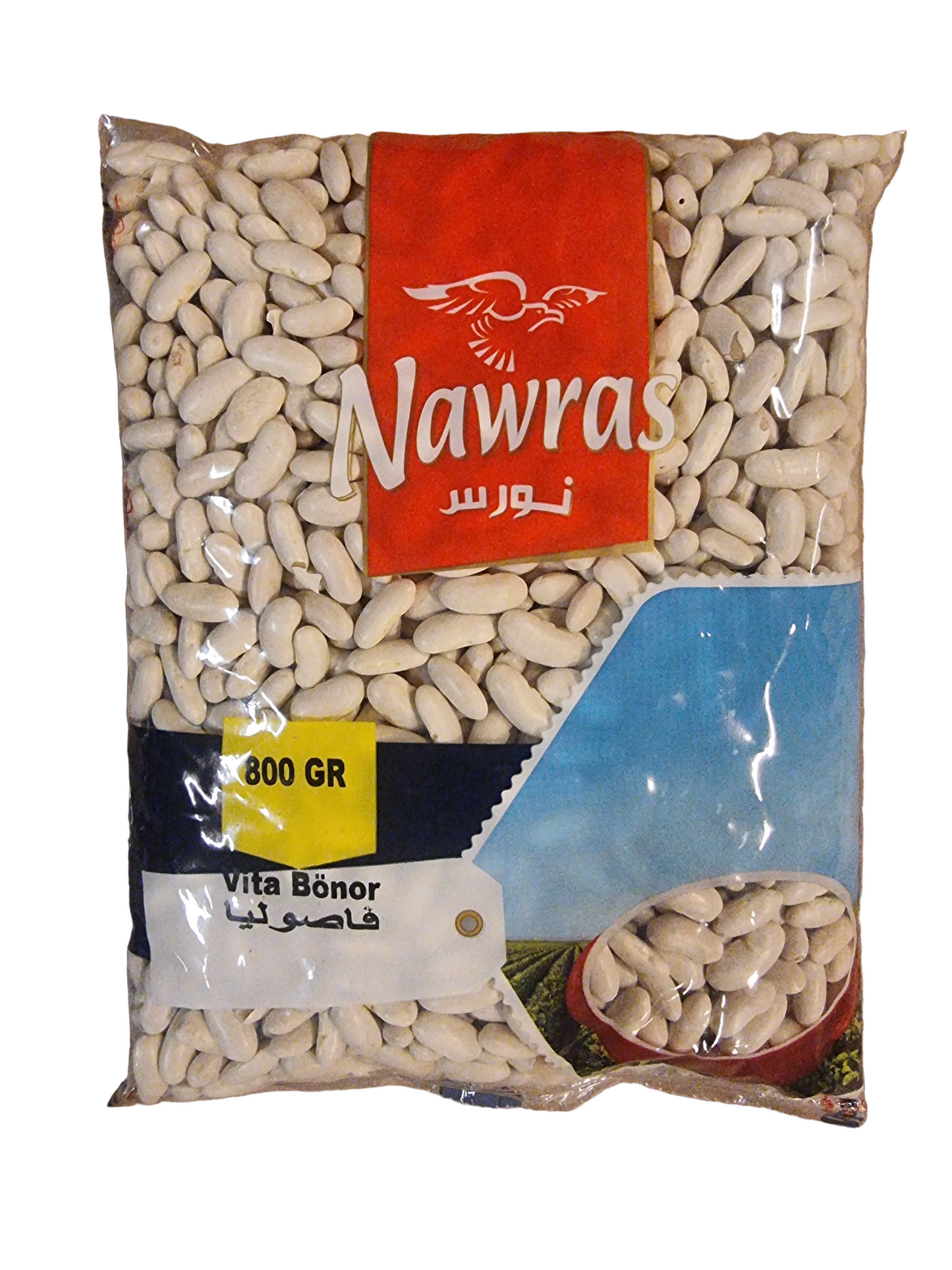 Nawras 800 gr vita bönor Egypt