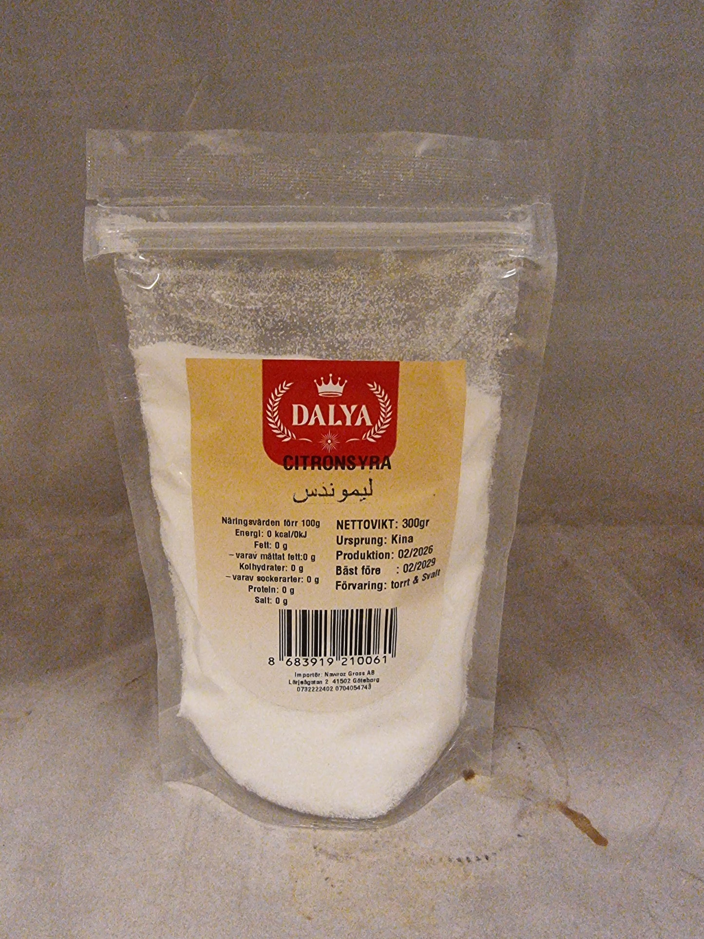 Dalya 300 gr citronsyra